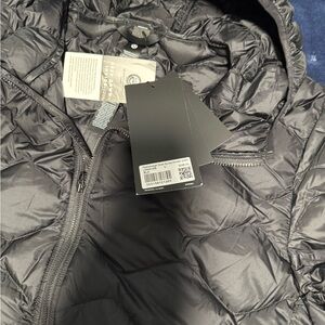 Gray Quilted Hooded Jacket